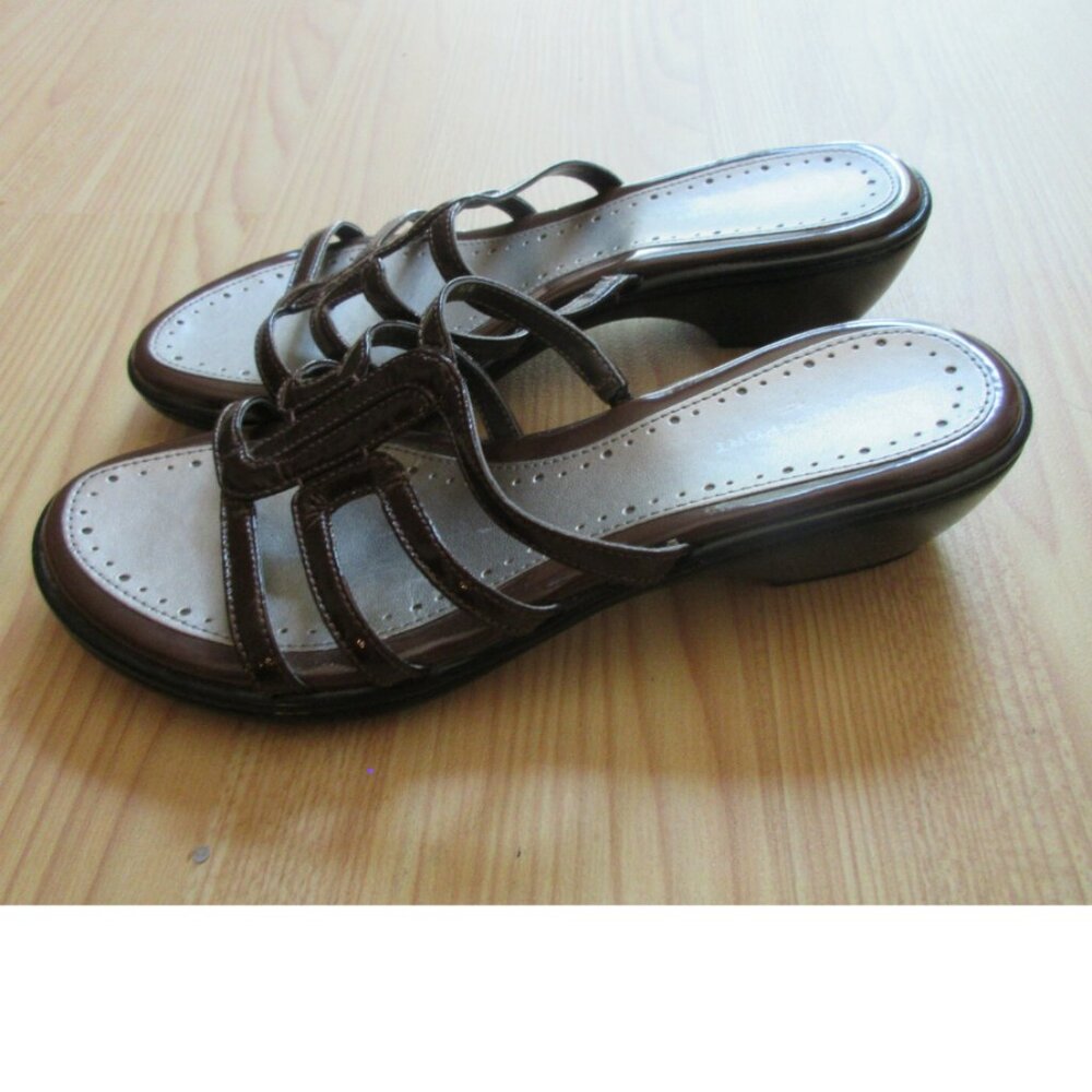 ROCKPORT Slip On Brown Sandals Women's 8.5M